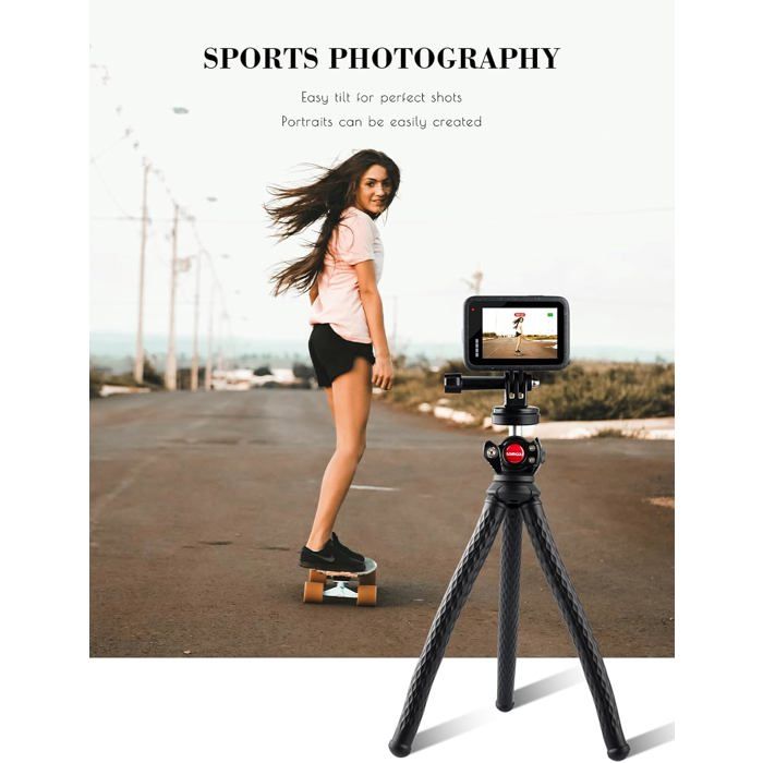 Trépied Flexible Fotopro Pour Smartphone Et GoPro - Mini Pied Octopus Portable