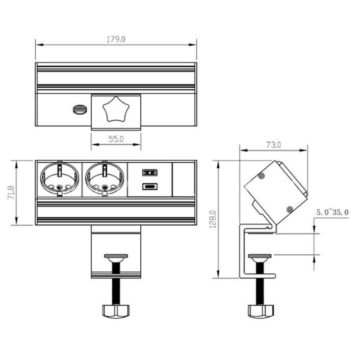 Set Complet Berker – 2 Prises + Inverseur Blanc, Montage En Surface Facile