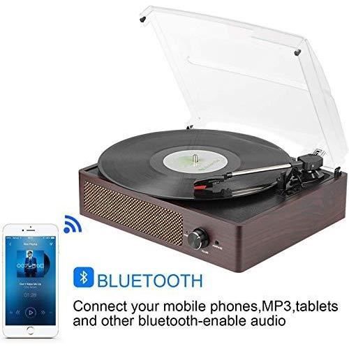 Platine vinyle portable avec Bluetooth bleu ciel VOYAGEUR
