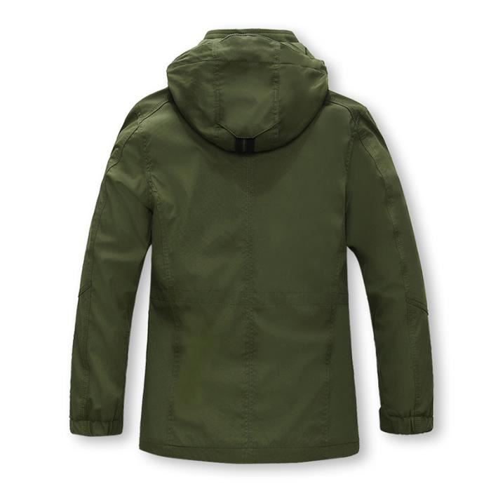 Manteau vert sales kaki homme