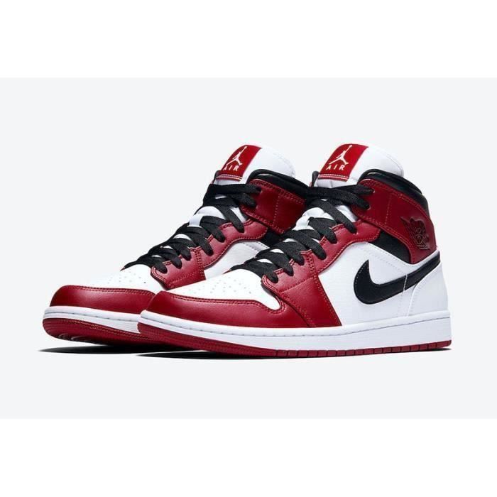 Air jordan 1 blanche et rouge new arrivals