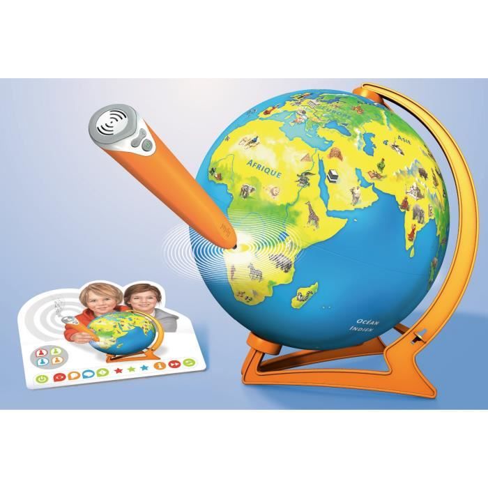 RAVENSBURGER Jeu Tiptoi Globe interactif pas cher 