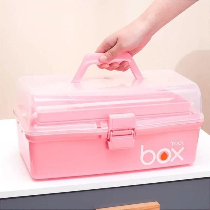 Finew Boîte de rangement pliable en tissu avec couvercle, pour dossiers