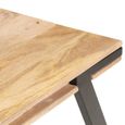 Luxe'9137Industriel -Table basse de Salon Table gigogne Vintage Décor - Table d'appoint Table de séjour 114x65x40 cm Bois de manguie-3