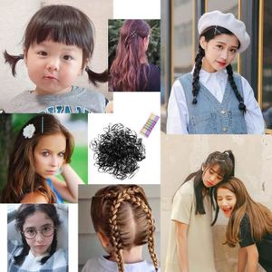 100 Pièces Liens de Cheveux Élastiques Mini Chouchous Bandes de Caoutchouc Minuscules Coloré Filles Porte-Queue de Cheval pour Bébé Enfants (Coloré (100PCS