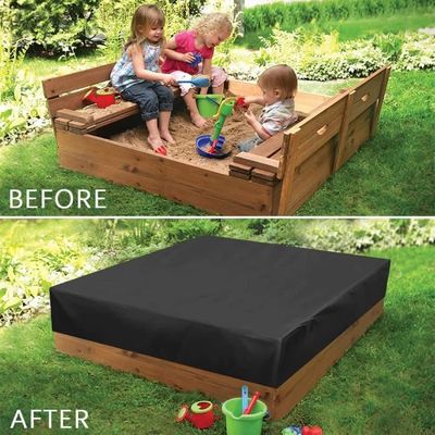 Housse Bac à Sable MRWIZMS 140x140cm - Tissu Oxford 210D Imperméable, Coupe-Vent, Protection Jouets