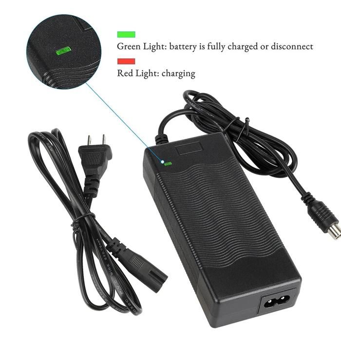 Mineup Chargeur Trottinette 42V 2A – Universel, 6 Connecteurs, Protection Intégrée, Pour M365, Ninebot ES, Hoverboard