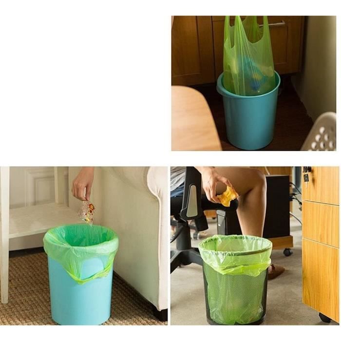 Couleur ordures Sacs Poubelle Corbeille avec anse cravate pour