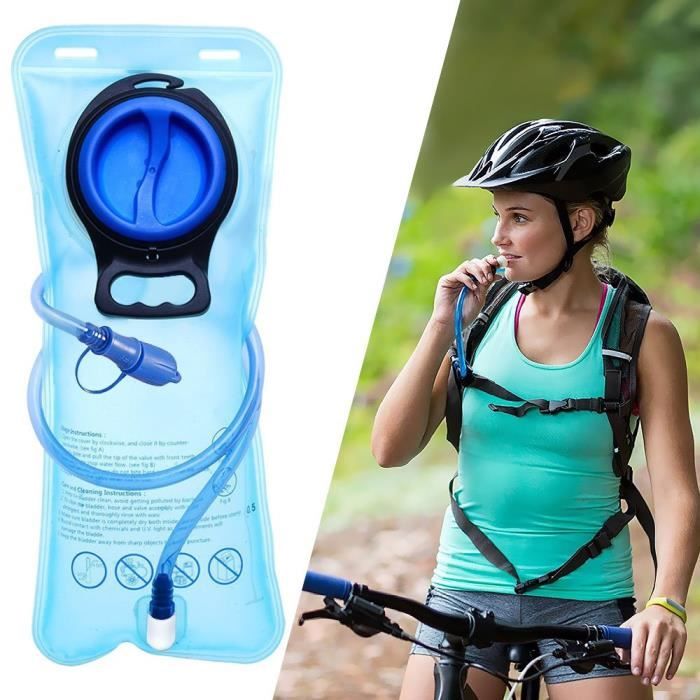 Poche à Eau 2 Litres Bavooty - Pour Sac à Dos D'hydratation, VTT, Randonnée - Tuyau Et Système Anti-fuite