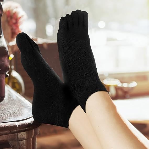 Chaussettes 5 doigts coton clearance