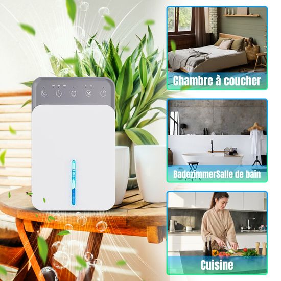 Déshumidificateur pour maison 1000 m² – Silencieux avec arrêt automatique et lumière d'ambiance relaxante 7 couleurs, idéal pour salon, chambre, sous-sol (noir Déshumidificateur pour maison 1000 m² – Silencieux avec arrêt automatique et lumière d'ambiance relaxante 7 couleurs, idéal pour salon, chambre, sous-sol (noir