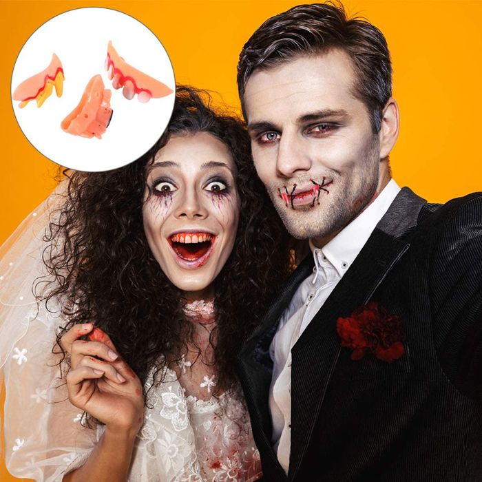 Fausses Dents Halloween Cassées - Accessoire Déguisement Monstre, Carnaval, Farce, Modèle A