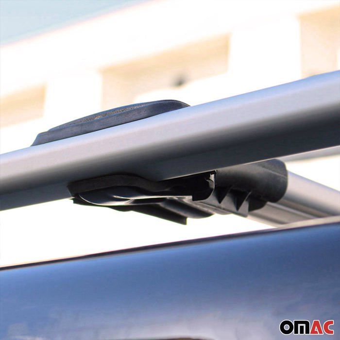 Omad Compatibile con Peugeot 407 SW 2005-2011 ACE-1 Barre Tetto Portapacchi Auto Barre Portatutto Nero Alluminio 2 Barre