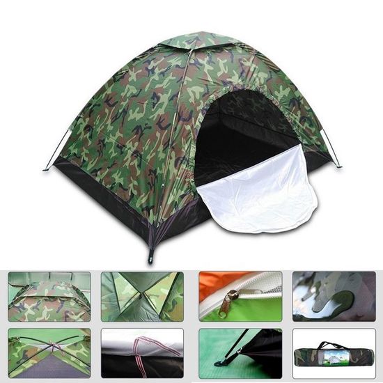 Portable Extérieur 2 Personnes Camouflage Camping Randonnée