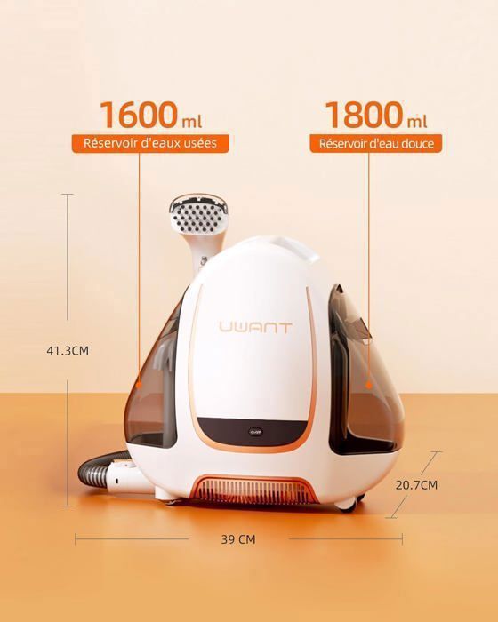 B300 PRO shampouineuse canapé et tapis 600W 18 kPa, nettoyeur injecteur extracteur textile pour moquette et tissus d'ameublement | Leroy Merlin B300 PRO shampouineuse canapé et tapis 600W 18 kPa, nettoyeur injecteur extracteur textile pour moquette et tissus d'ameublement | Leroy Merlin