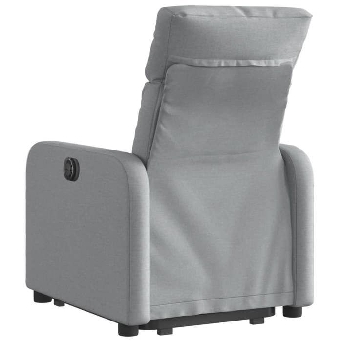 Fauteuil Inclinable électrique Avec Fonction Levage - Tissu Bordeaux - Capacité 110 Kg - Dimensions Réglables Pour Salon - 3