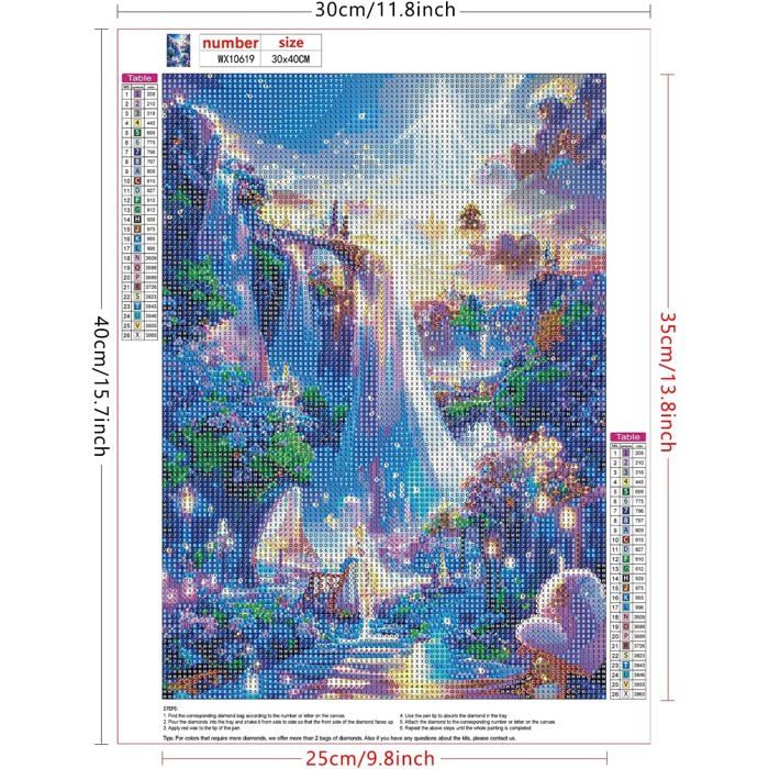 Crystal Art Kit Diamond Painting Dès 8 Ans - Activité DIY Adulte, Enfant - Carte à Diamanter 18 x 18 cm - Lion - avec Cristaux, Stylet et Accessoires - Cadeau Créatif