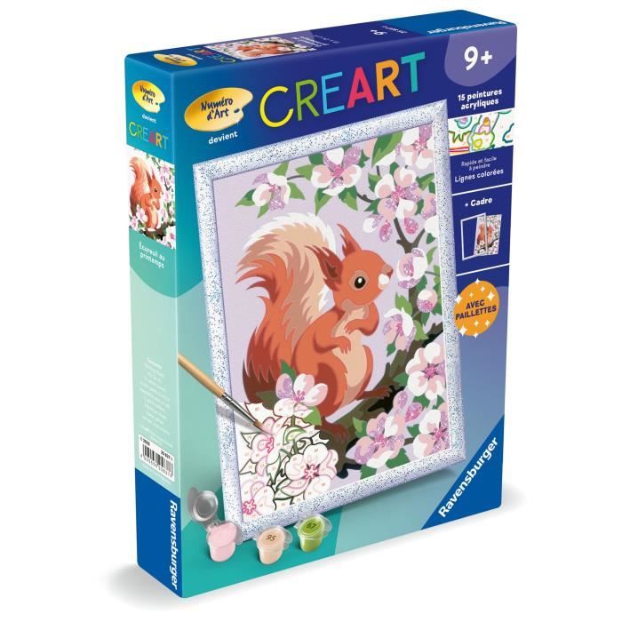 Kit Peinture Par Numéros Ravensburger CreArt Kids - Maman Koala Et Bébé, 18x24cm | Dès 9 Ans, Acrylique