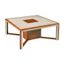 Table Basse Bar Carree Merisier Massif Laque Blanc 1 Niche