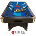 BILLARD AMERICAIN NEUF Snooker table de poll biljart salon 7 ft - BLUE SEA table de billard, DIMENSIONS RÉGLEMENTAIRES, Blue-0