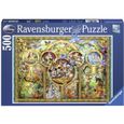 Puzzle 500 pièces - Famille Disney - Ravensburger - Jaune Marron Rouge - A partir de 7 ans-0