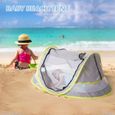 Tente de plage pour enfants tente de bébé multi-fonction moustiquaire bébé lit mobile BLEU-0
