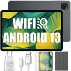 Oscal Pad 50 WiFi Tablette Tactile 10.1 pouces HD+ IPS Android 13 2.4G+5G WiFi 6, RAM 6 Go ROM 64 Go/SD 1 To 5100mAh - Gris