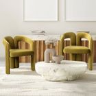 BLUELINE Lot De 2 Chaises En Velours Vert olive, Design Moderne Avec Rembourrage Confortable, Parfaites Pour Salle À Manger, Salon Ou