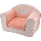 DOMIVA Fauteuil club convertible Lapinou - Rose - 42 x 55 cm
