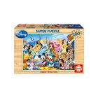 EDUCA Puzzle Enfant En Bois 100 Pieces Les Amis Disney : Aladdin Roi Lion Bambi Belle Et La Bete Peter Pan Pocahontas
