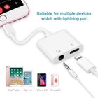 E-SENIOR-Adaptateur pour IPhone 2 en 1 jack 3,5 mm AUX audio + adaptateur pour chargeur Câble Lightning