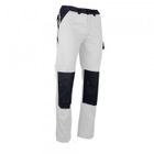 Pantalon NUANCIER multipoches blanc/charcoal T46 - LMA LEBEURRE - 1730-T46