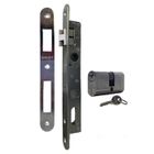 SECURY-T BY SAMA Serrure portail battant Axe 15mm Avec gâche et cylindre oblong