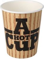 100 x Gobelets à café jetables en carton "Hot cup" 240ml (8oz) pour les boissons chaudes et froides.