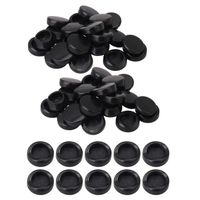 50pcs noir ABS Materia Sax bouton de repose-pouce 17mm