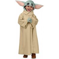 Déguisement bébé Yoda enfant The Mandalorian - Star Wars - 5 à 6 ans - Fille - Marron