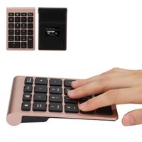 Clavier numérique - TMISHION - BT304 - Sans fil - Bluetooth 5.0 - Or rose - 22 touches