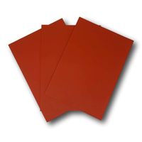 5 Feuille papier adhésive A4 ROUGE 210 x 297 mm pour imprimante Laser Jet d'encre copieur planche 1 étiquette rouge autocollante A4