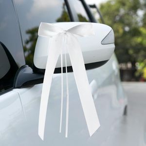 Lot De 32 Nœuds Pour Voiture Mariage – Décorations Élégantes En Polyester Pour Mariage, Anniversaire, Fête (12x25 Cm)