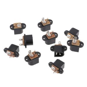 10x 2 5 Mm X 5 5 Mm Male Angle Droit Femelle Plug Socket Jack Square