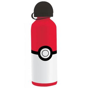GOURDE gourde pokemon pikachu aluminium rouge logo 500 ml