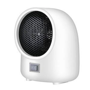 RADIATEUR D’APPOINT EU - Blanc - Chauffage électrique domestique rapide 110V, petit format, chauffage solaire de bureau, souffleu