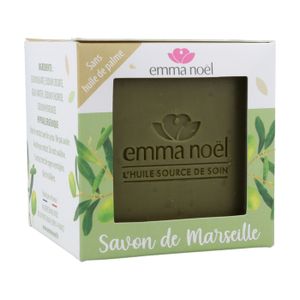 Lot De 3 Savons De Marseille 100% Végétal - 125g Chacun, Parfum Amande, Fabriqué En France