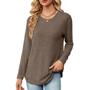 PULL Pull Femme Manches Longues Couleur Unie Casual Pul