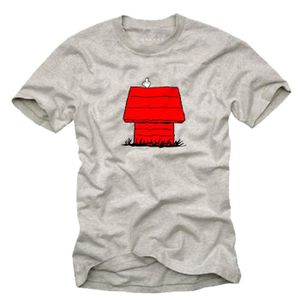T-SHIRT T-Shirt avec Chien - SNOOP DOG - Gris Chiné Homme