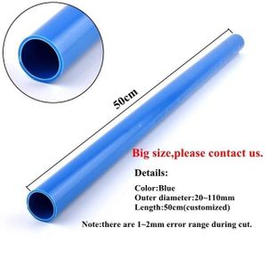AQUARIUM Dévidoir,Blue-Outer diameter 20mm-2pcs 50cm long--Tube pour Aquarium, diamètre extérieur de 20 à 110mm, 9 couleurs, Tube pour Aquari