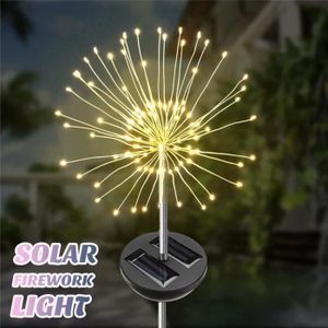 DÉCORATION LUMINEUSE Ywei 5.4W 90LED Lampe de pelouse jardin solaire fe