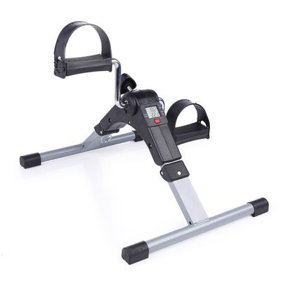 Mini Vélo D'appartement HOMCOM – Pédalier 2-en-1 Bras/jambes, Résistance Réglable, Compact 40x53x29 Cm, Capacité 60 Kg, Gris