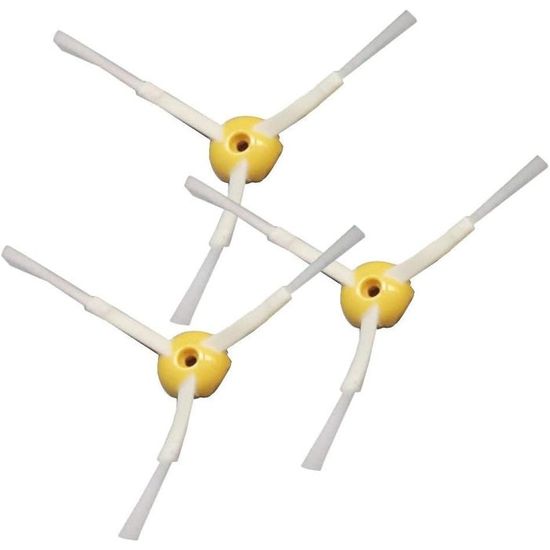 Lot de 6 brosses latérales de rechange 3 pales pour iRobot Roomba série