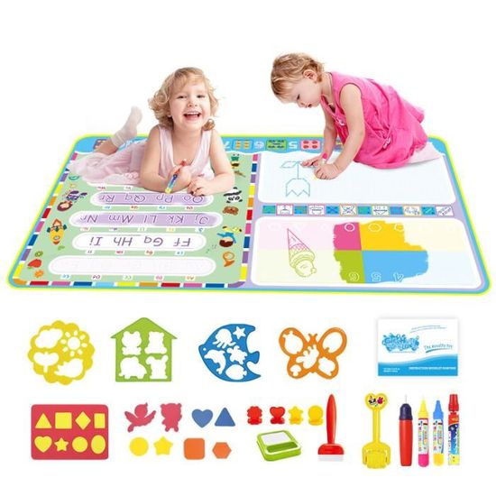 Tapis De Dessin Magique Damcyer 80x100 Cm – Aqua Doodle Réutilisable Pour Enfants – Cadeau Éducatif
